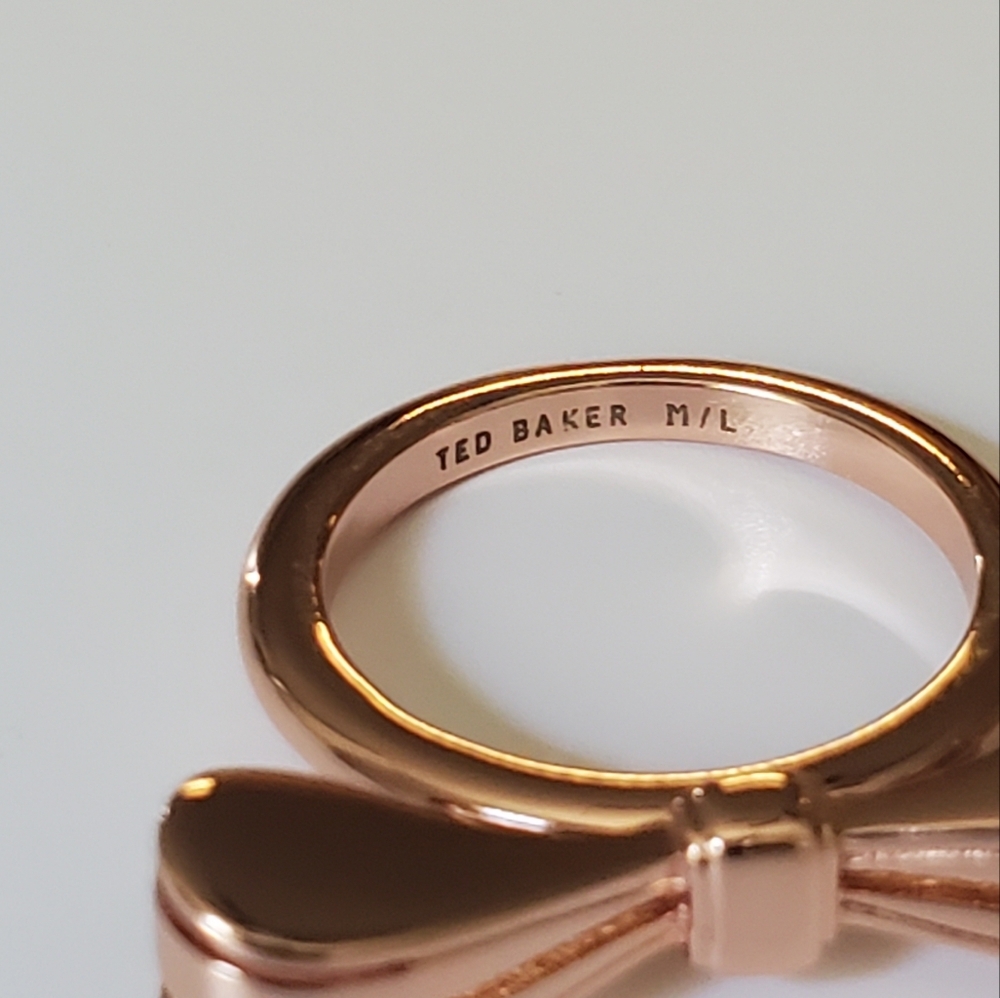 Ted Baker ROSE GOLD Bow Ring - Picture 3 of 3